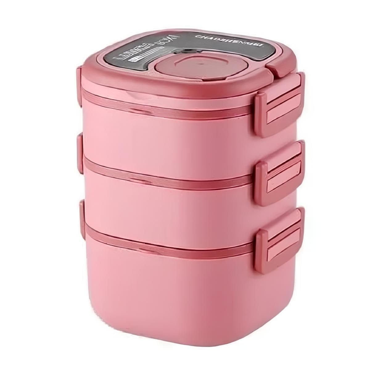 Pink triple layer lunch