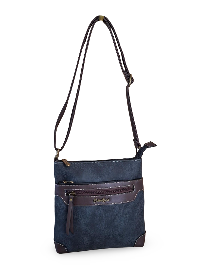Multiple zip cotton road black