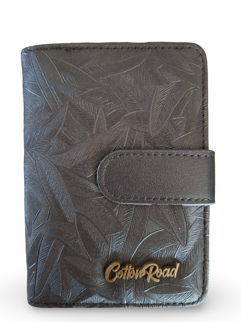 Leafy Cotton road black purse