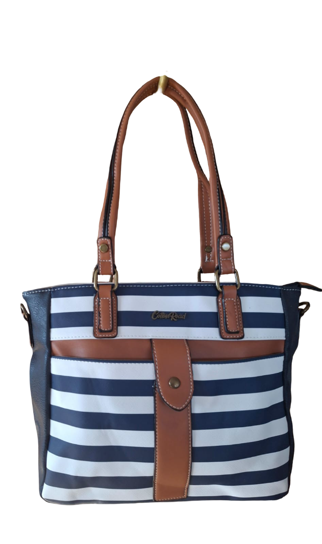 Cotton road stripped ladies bag